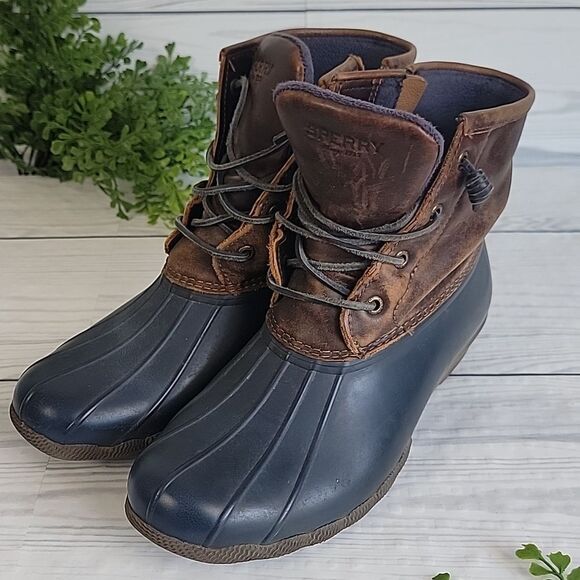 Sperry Topsider Waterproof Rubber Duck Boots Womens Size 10M - Picture 10 of 10